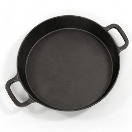 Poêle géante 65 cm  en fonte avec 2 poignées