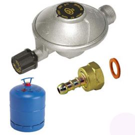 TYPE 794F DETENDEUR CAMPING NF GAZ 500G/H 28MB   entrée m16x150-sortie m20x150+raccord tétine