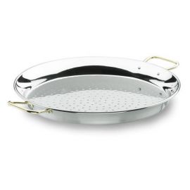 Plat à Paella 60cm en inox pour 20 personnes