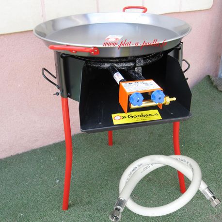 Kit à paella -bbq50  pour 20 personnes - Plat acier