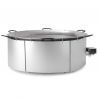 Paravent haut galvanisé pour brûleur à gaz. Plat Ø 130 cm