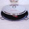 Plat à Paella Garcima émaillé 115cm + couvercle pour 120 personnes