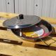 Plat à Paella 30cm en inox + couvercle inox pour 4 personnes 