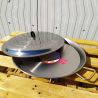 Plat à Paella 70cm en inox + couvercle inox pour 30 personnes 