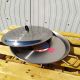 Plat à Paella 40cm en inox + couvercle inox pour 10 personnes 