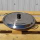 Plat à paella Induction en inox anti-adhésive 40cm + couvercle pour 10 personnes