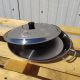 Plat à Paella inox 28cm spécial induction + couvercle pour 3 personnes