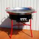 Kit à paella -bbq70 pour 50 personnes  - Plat acier- veilleuse - thermocouple