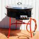 Kit cuisson -bbq70 - Plat fonte 80cm - 1 séparation - rechaud pro