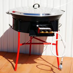 Kit cuisson -bbq70  - Plat fonte 80cm - 1 séparation