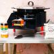 Kit à paella -bbq50 pour 20 personnes - Plat emaillé - Couvercle - Thermocouple