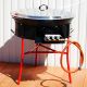 Kit à paella -bbq70 - Plat fonte 80cm - rechaud pro
