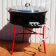Kit à paella -bbq70 - Plat fonte 80cm - rechaud pro