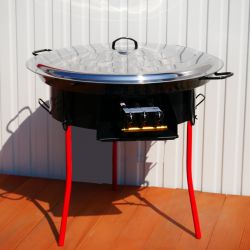 Kit à paella -bbq60  pour 30 personnes - Plat émaillé