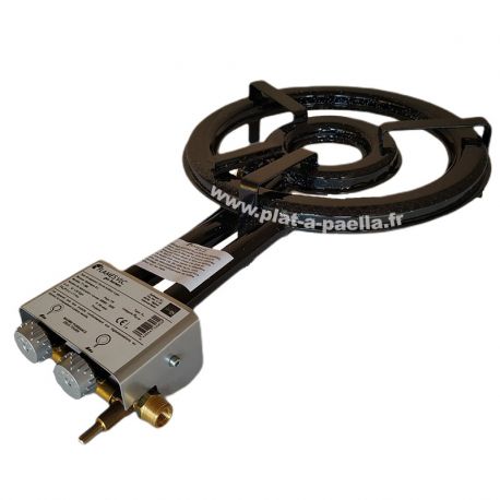Bruleur gaz de ville  surpuissant 38cm haut de gamme avec thermocouple + veilleuse - 14.5kW