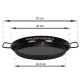 Plat à Paella émaillé 40cm Garcima pour 10 personnes
