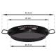 Plat à paella Induction en inox anti-adhésive 32cm + couvercle pour 5 personnes