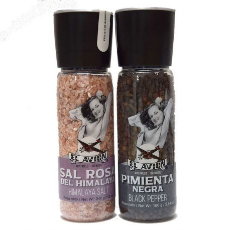 Sel rose de l'Himalaya  + poivre noir