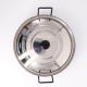 Poêle creuse émaillée 38cm avec couvercle Inox - Garcima