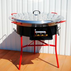 Kit BBQ70  pour 50 personnes - Poêle Inox 90 cm