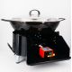 Kit Poêle creuse - BBQ40 pour 20 personnes - Plat creux émaillé 45cm - Couvercle