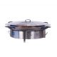 Pare flamme INOX avec pied pour réchauds diamètre 500mm à 700mm