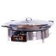 Mini kit à paella - 50 personnes - Pare-flamme inox - Plat acier - veilleuse - thermocouple
