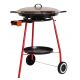 Kit à paella sur roues - poêle émaillée 20 personnes avec couvercle  inox 