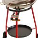 Kit à paella sur roues - poêle inox avec couvercle  inox 14 personnes