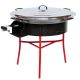Kit à paella - BBQ60  pour 25 personnes  - Plat acier 65cm avec couvercle inox