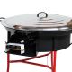Kit à paella - BBQ60 pour 30 personnes - Plat émaillé  et pare-flammes