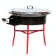 Kit à paella - BBQ70 pour 40 personnes  - Plat acier avec couvercle inox