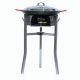 Kit à paella - Pare-flammes inox - 20 personnes - Plat anti-adhérent et couvercle inox
