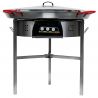 Kit à paella 85 personnes - Pare-flammes inox - Plat acier