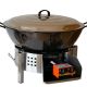 Kit Poêle creuse - BBQ40 pour 50 personnes - Plat creux émaillé 60cm - Couvercle