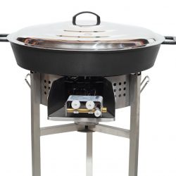Kit tartiflette pare flammes  inox 45cm - Poêle fonte 50cm - thermocouple pro