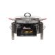 Kit à paella - Pare-flammes inox - 20 personnes - Plat anti-adhérent et couvercle inox
