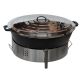 Kit tartiflette  - pare flammes 80cm Inox - Plat fonte 80cm - réchaud au choix