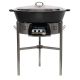 Kit tartiflette  - pare flammes 80cm Inox - Plat fonte 80cm sur table  - thermocouple pro