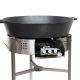 Kit tartiflette  - pare flammes 80cm Inox - Plat fonte 80cm sur table  - thermocouple pro