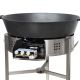 Kit tartiflette  - pare flammes 80cm Inox - Plat fonte 80cm - réchaud au choix
