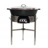 Kit tartiflette  - pare flammes 80cm Inox - Plat fonte 80cm - réchaud au choix