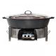 Kit tartiflette  - pare flammes 80cm Inox - Plat fonte 80cm - réchaud au choix