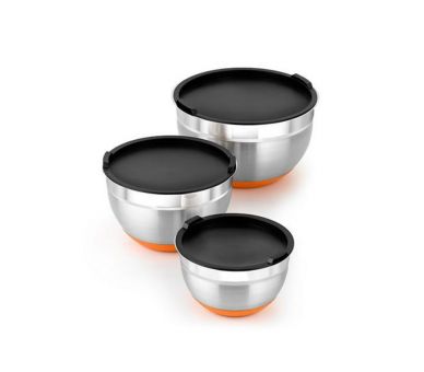Bol en inox avec couvercle 1.6litres