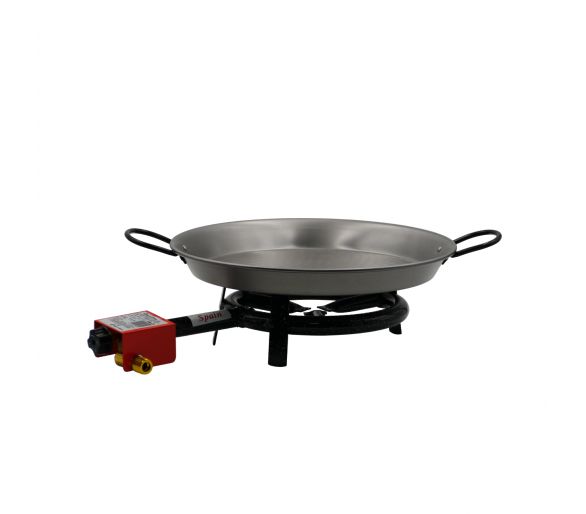 Kit à paella pour 12 personnes - Poêle acier - Couvercle inox en  option