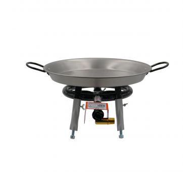 Kit à paella pour 12 personnes - Poêle acier - Couvercle inox en  option