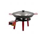 Kit à paella pour 7 personnes - poêle anti adhésive avec couvercle inox